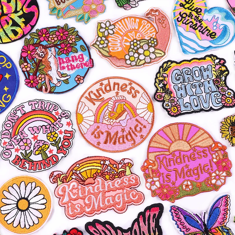 Parche bordado con letras para chaqueta - planchar o coser apliques - imagen 3