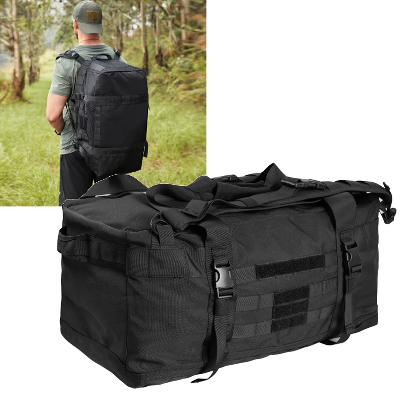 Bolsa táctica lona canvas – gran capacidad militar para viaje - imagen 3