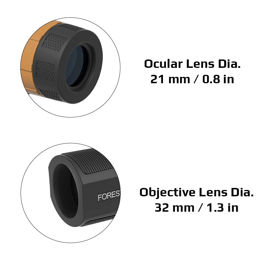 Vector Optics Prisma BK-7 Monocular 8x32 IPX6 observación naturaleza