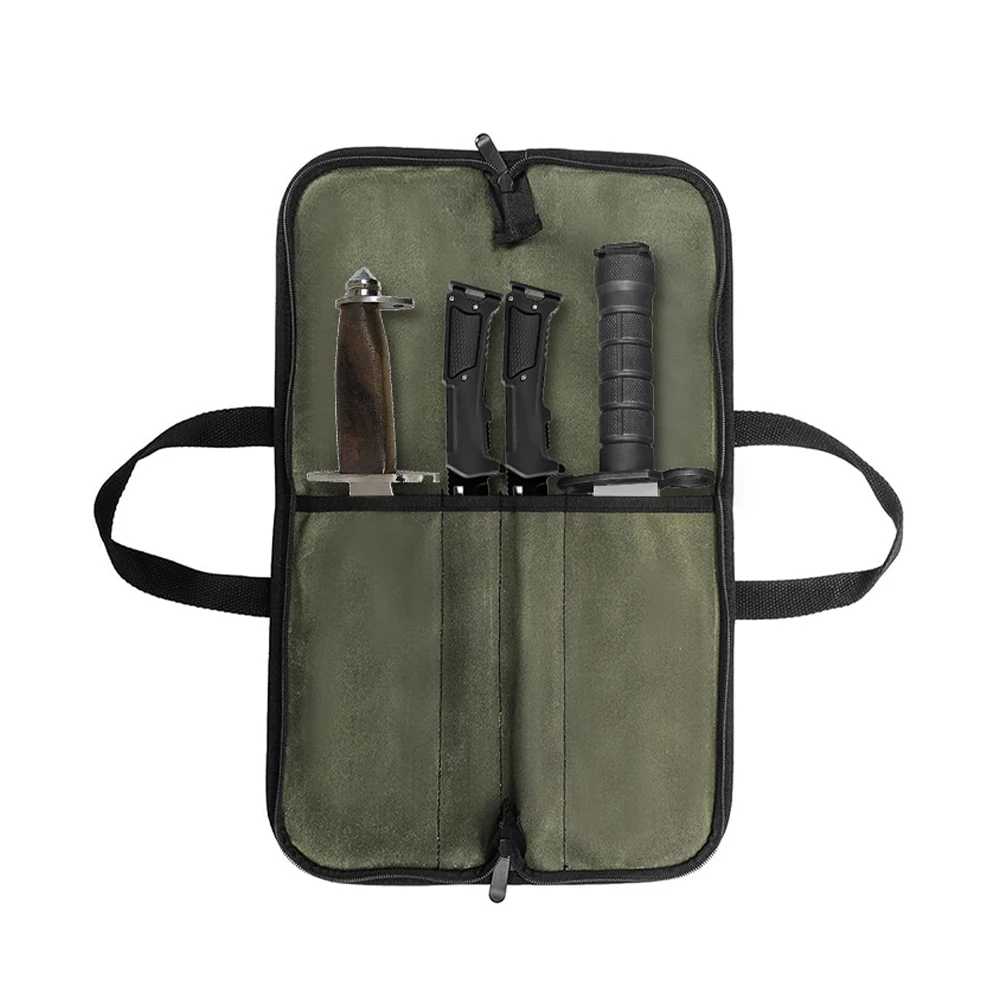 Bolsa enrollable con ranuras y aspecto táctico
