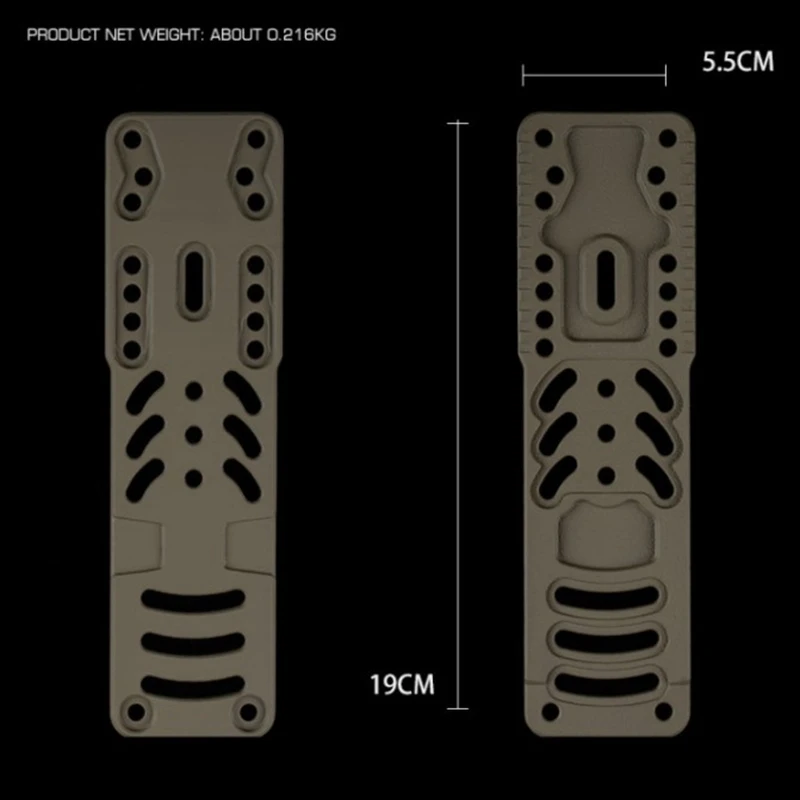 Adaptador de funda pistola modular 2.0 con placa expansión QLS19/22