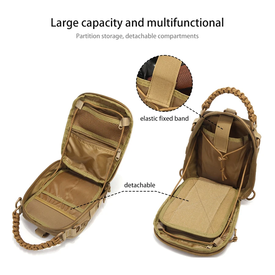 Bolso bandolera para el pecho, cómodo para llevar en rutas