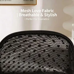Bolsa neceser táctico de malla grande para viaje mujer compacta