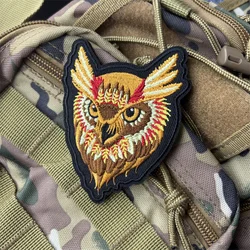 Parche táctico militar bordado de águila con gancho y bucle