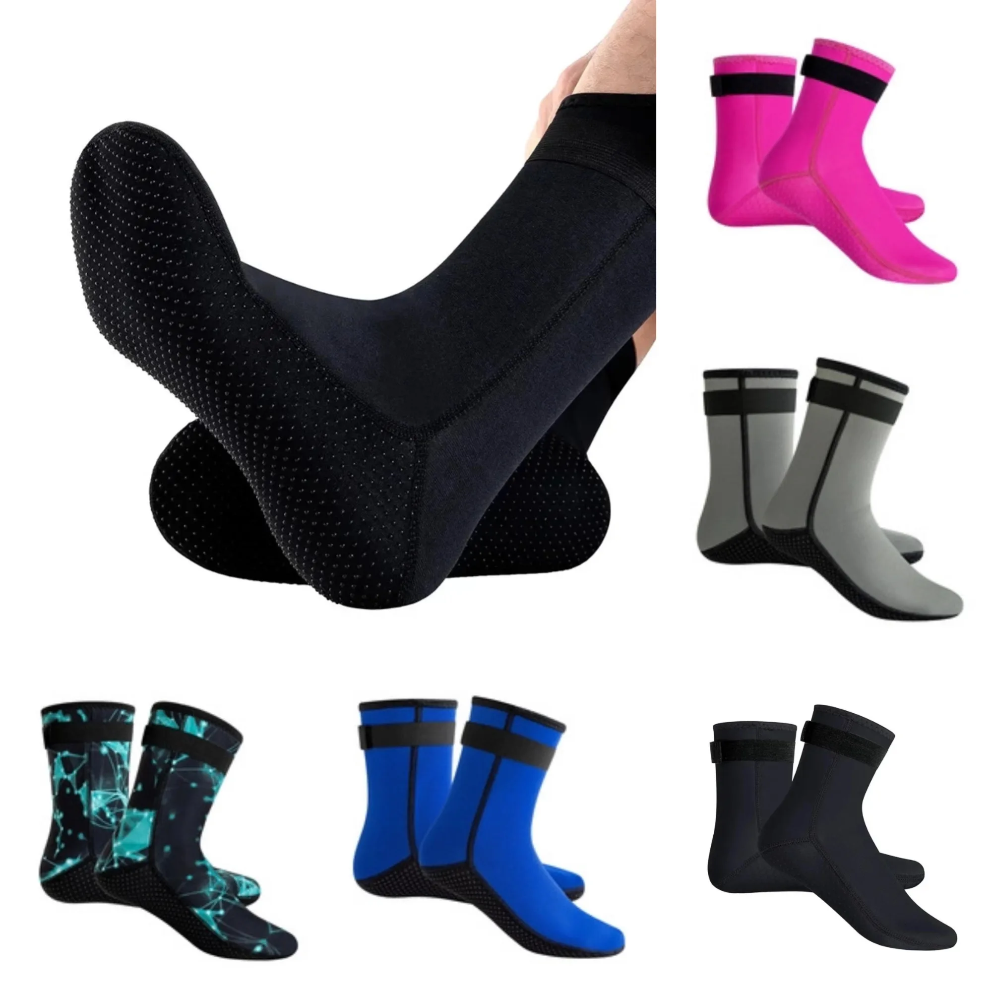 Calcetines de buceo antideslizantes cálidos para snorkel y surf