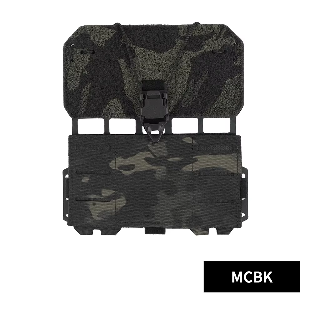 Soporte táctico MOLLE plegable para teléfono con bolsa porta placa