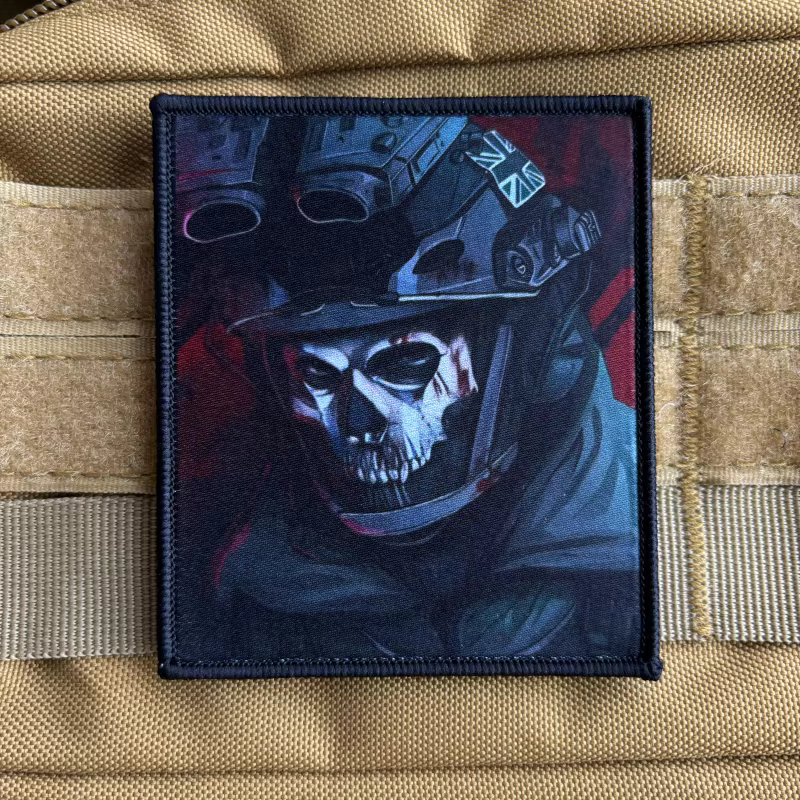 Parche táctico Call of Duty Ghost – Insignia Velcro equipamiento