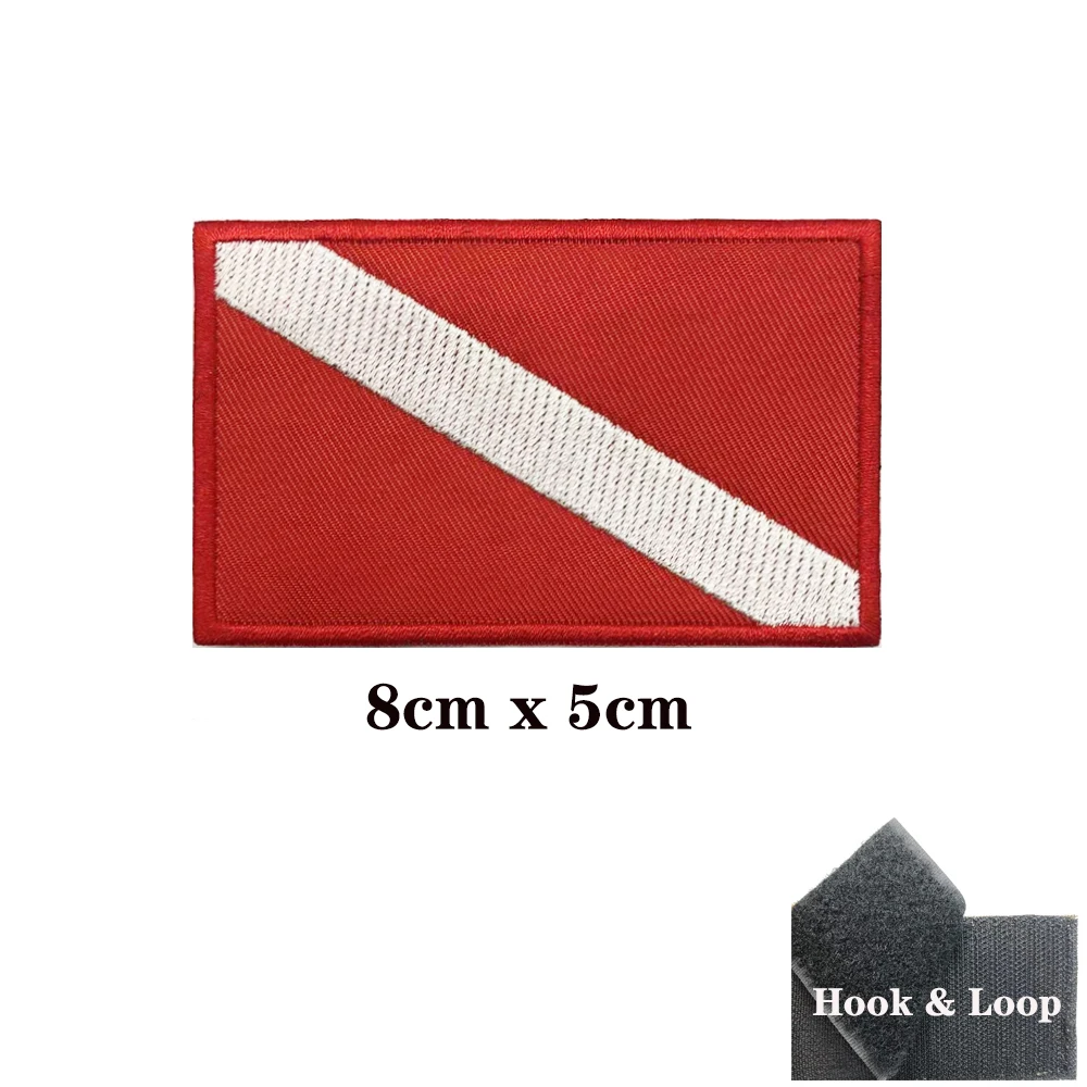 Parche militar bordado rayas – táctico con velcro para uniformes - imagen 4