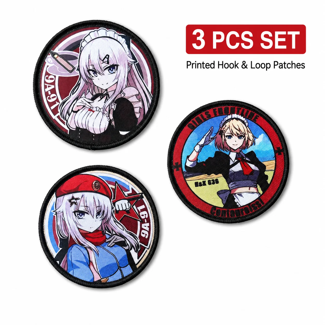 Parche táctico de anime con velcro para mochila y ropa