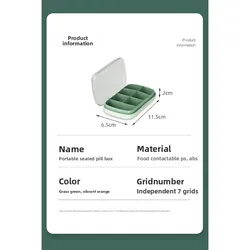 Pastillero táctico estanco de viaje, gran capacidad para pastillas