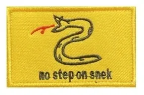 Parche táctico bordado Gadsden Viper para gorra con velcro