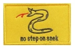 Parche táctico bordado Gadsden Viper para gorra con velcro