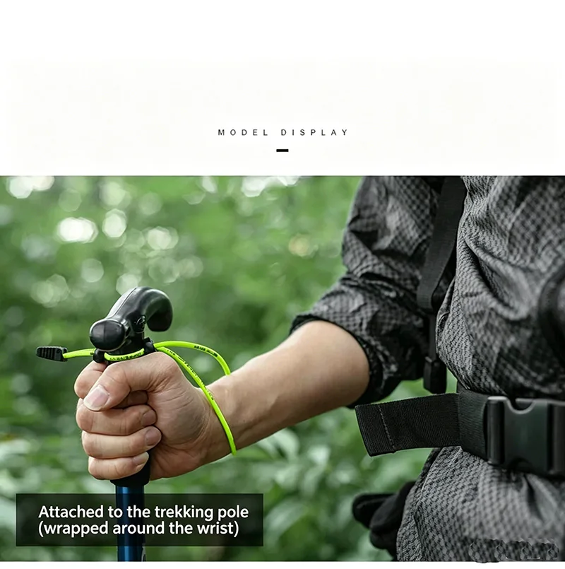 Correas fijas para bastones trekking con hebillas elásticas ajustables - imagen 4