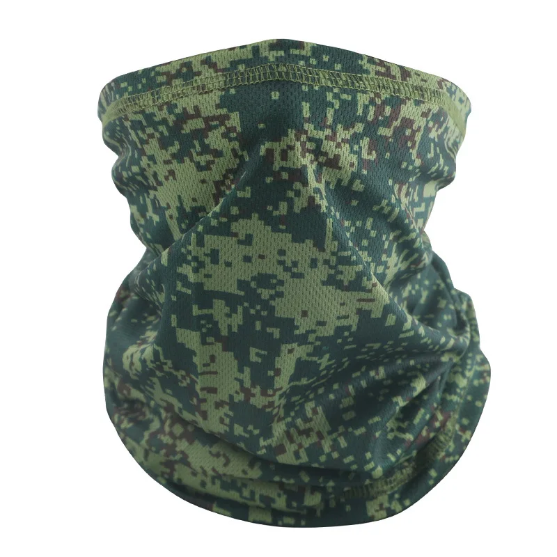Bufanda táctica camuflaje nieve y bosque – protección cuello malla - imagen 5