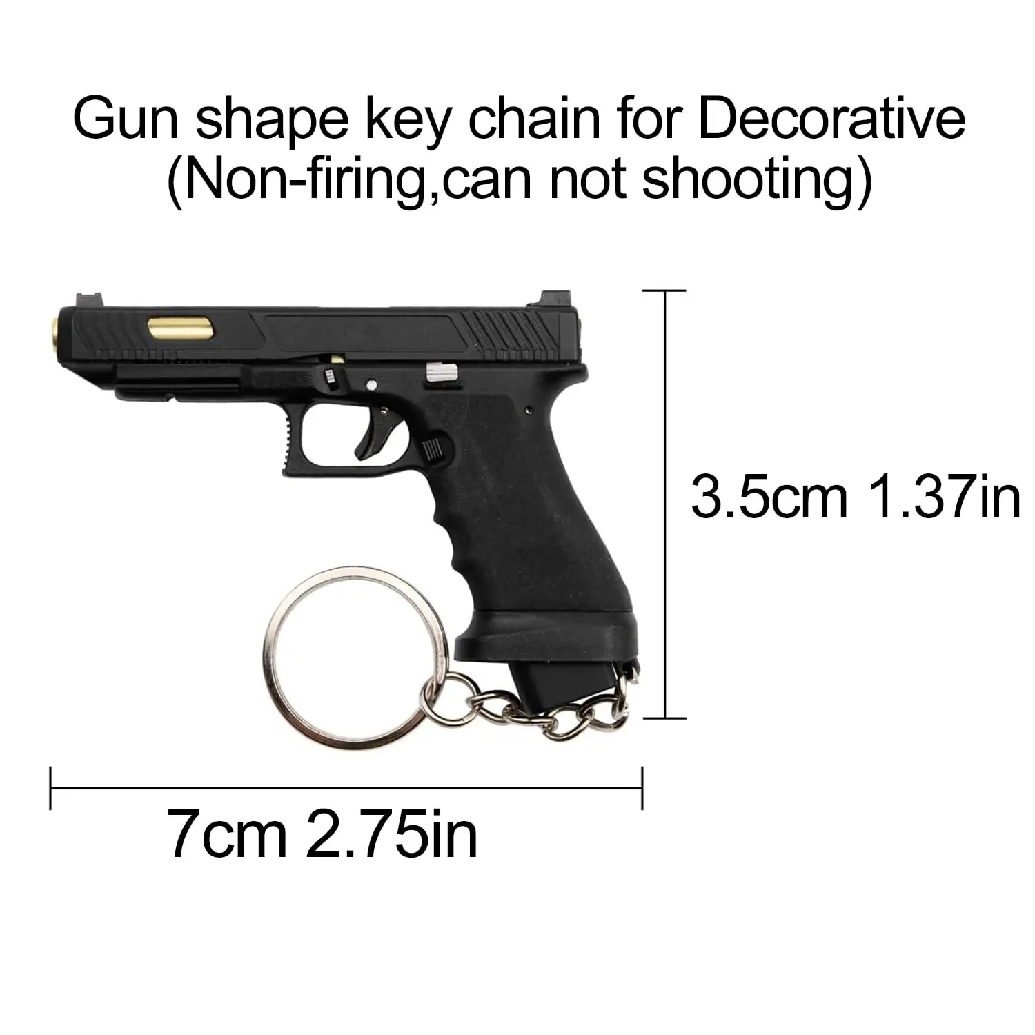 Llavero táctico de pistola miniatura coleccionable para regalo - imagen 2