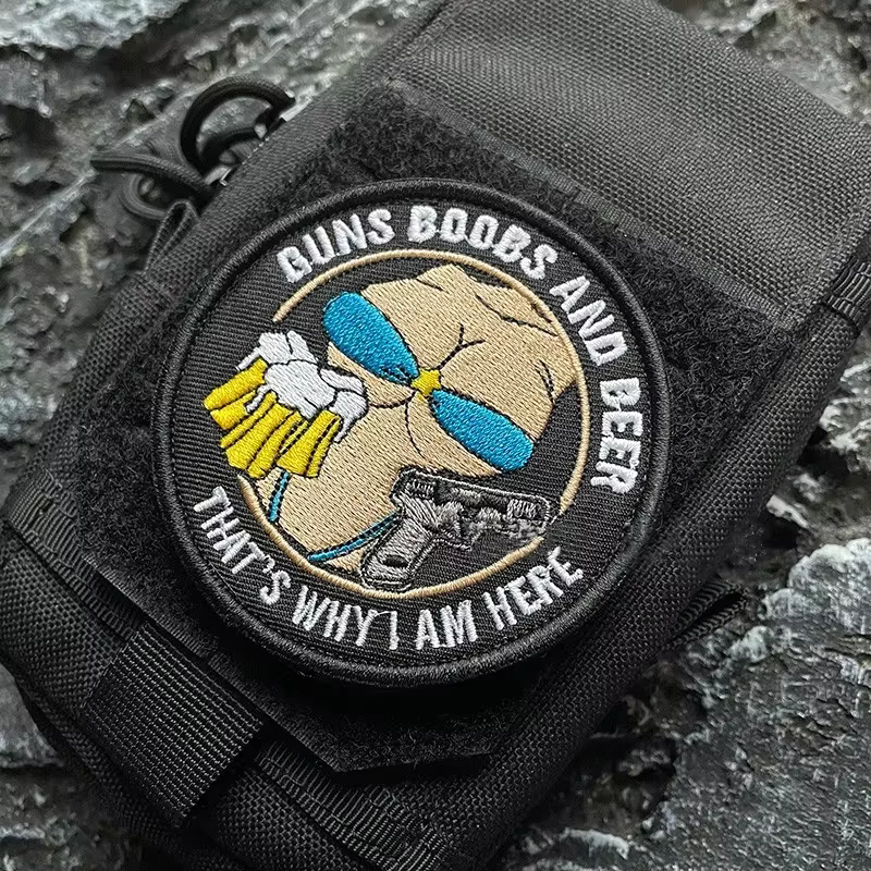 Parche táctico bordado 3 diseños – sistema velcro para uniforme - imagen 5