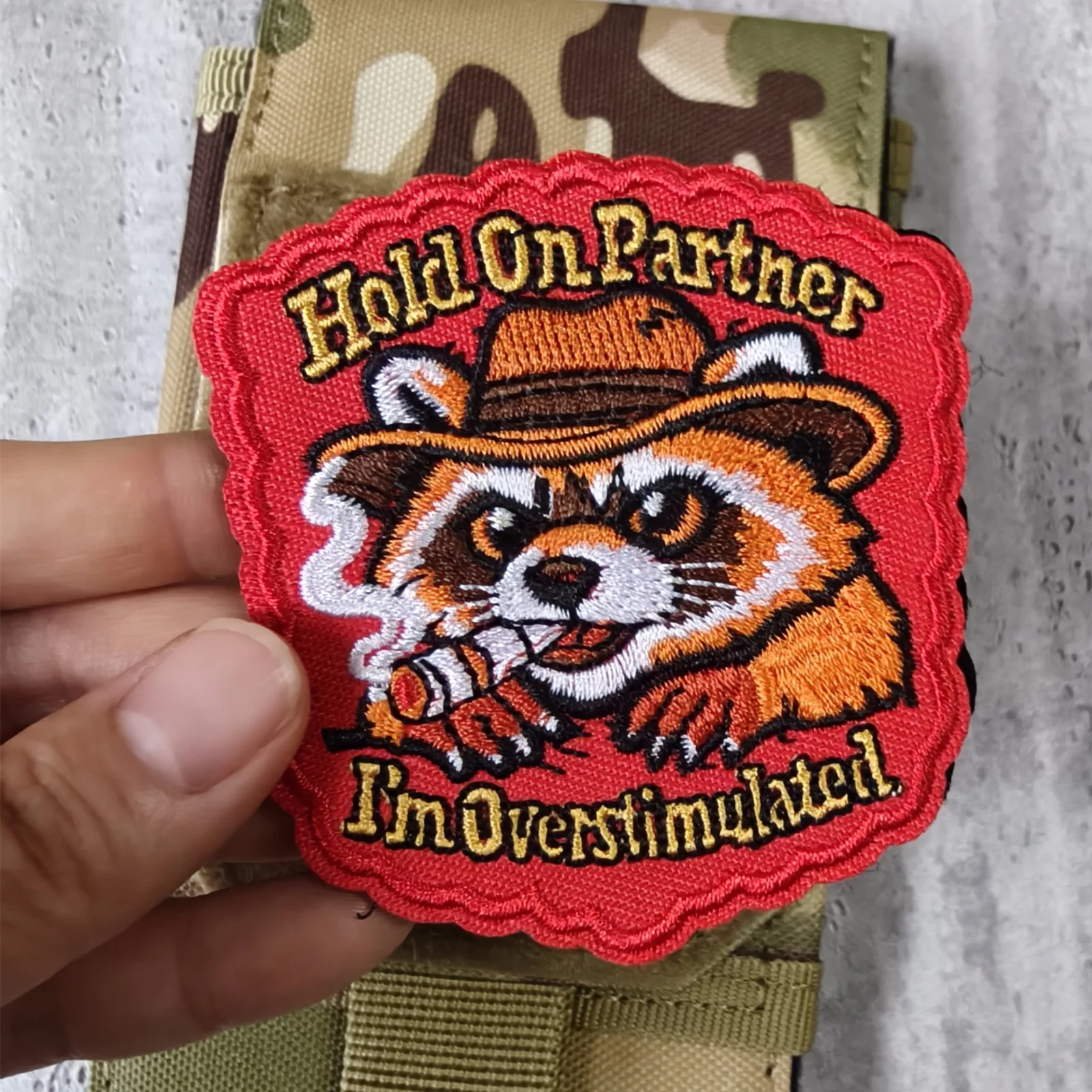 Parche de moral bordado de animales con velcro para equipo táctico - imagen 2