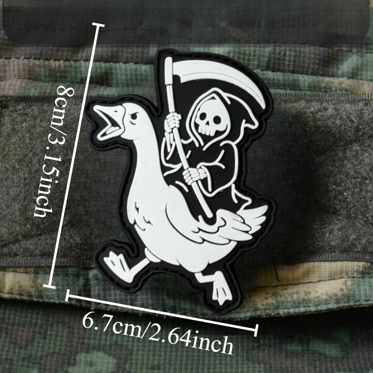 Parche táctico Reaper Goose PVC gancho y bucle La Paz Nunca opción - imagen 4