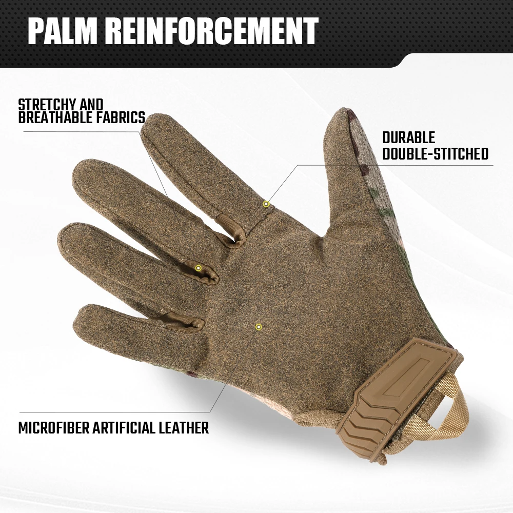 Guantes tácticos táctiles hombre transpirables Airsoft Paintball - imagen 5