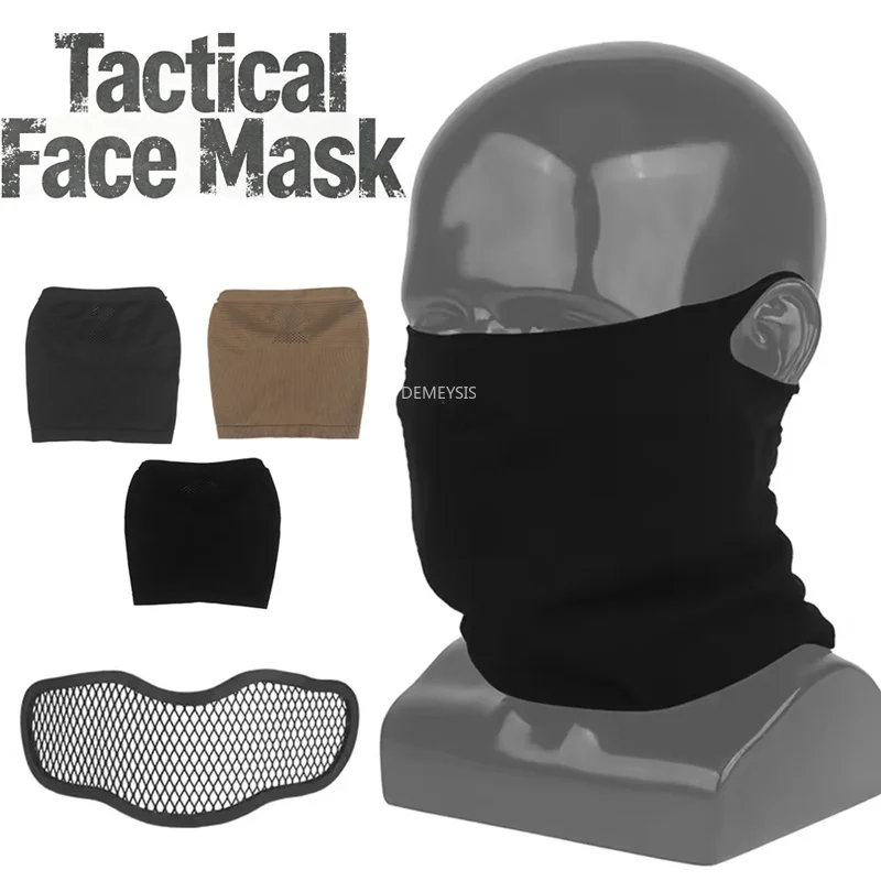 Pasamontañas táctico con protector de malla extraíble para airsoft - imagen 5