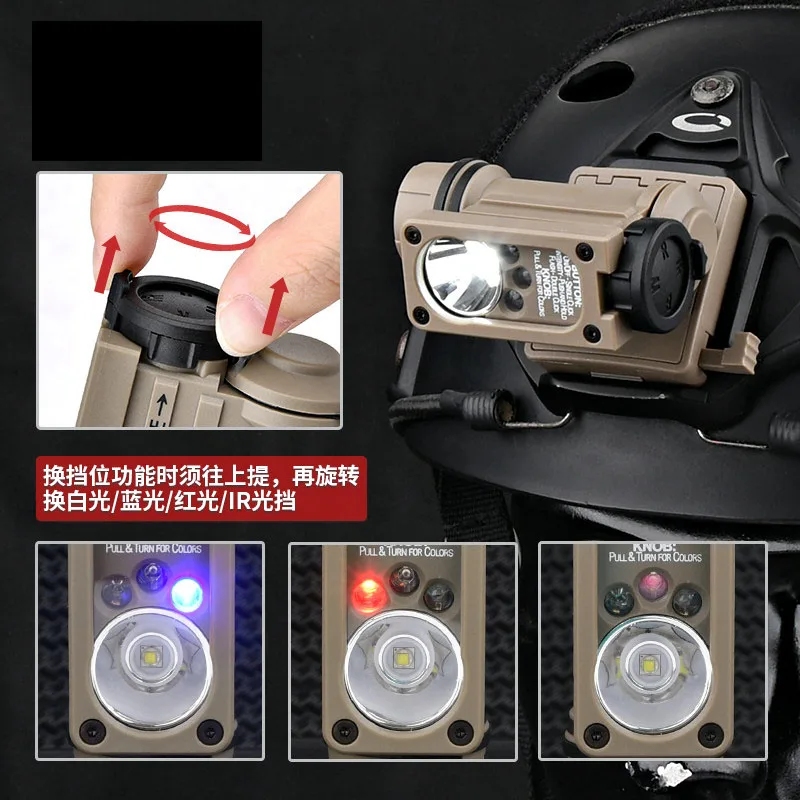 Luz IR táctica faro y señal tricolor intermitente para exterior - imagen 5