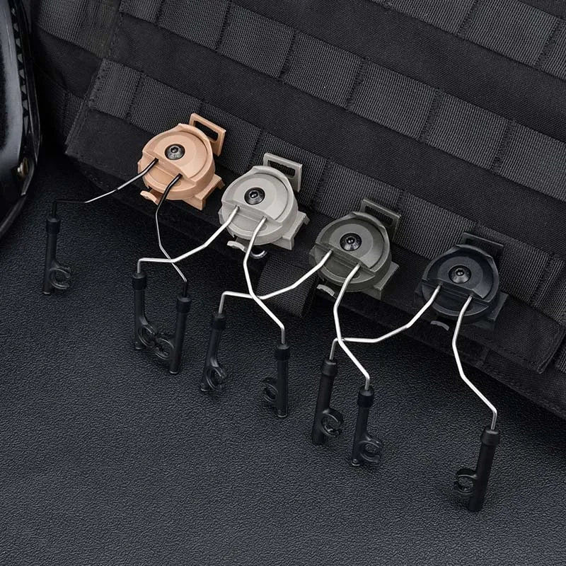 Adaptador riel Picatinny rápido táctico para soporte casco de tiro - imagen 4