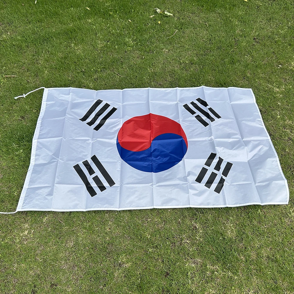 Bandera Corea del Sur tipo chal de poliéster alta resistencia interior - imagen 2