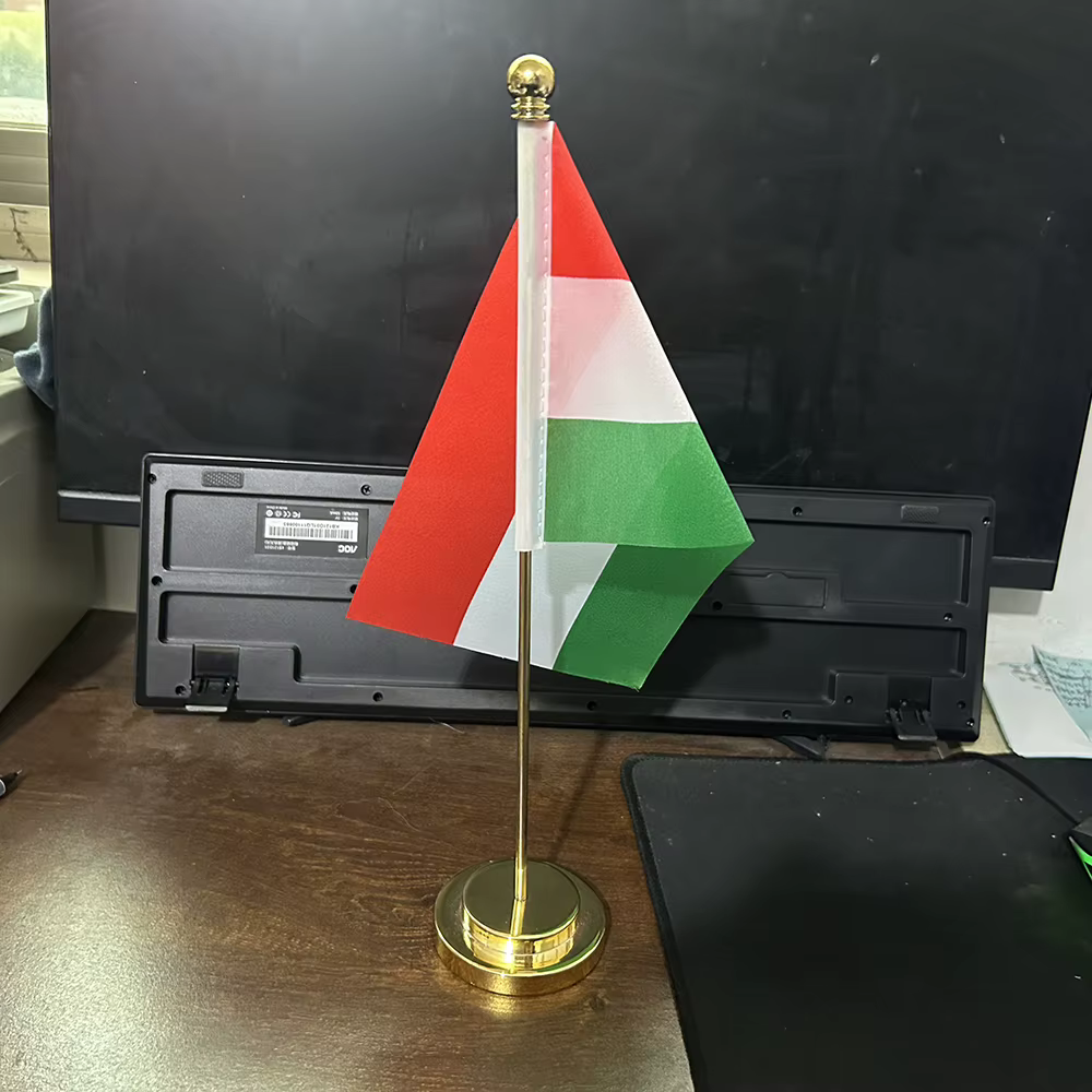 Bandera de Hungría para escritorio de poliéster, nacional - imagen 2