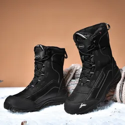 Botas de senderismo impermeables con forro térmico de invierno