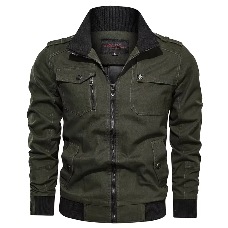 Chaqueta táctica Bomber hombre – Militar algodón primavera-otoño - imagen 4