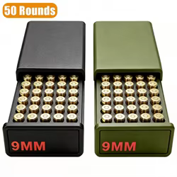 Caja de munición táctica 9 mm con estuche extraíble