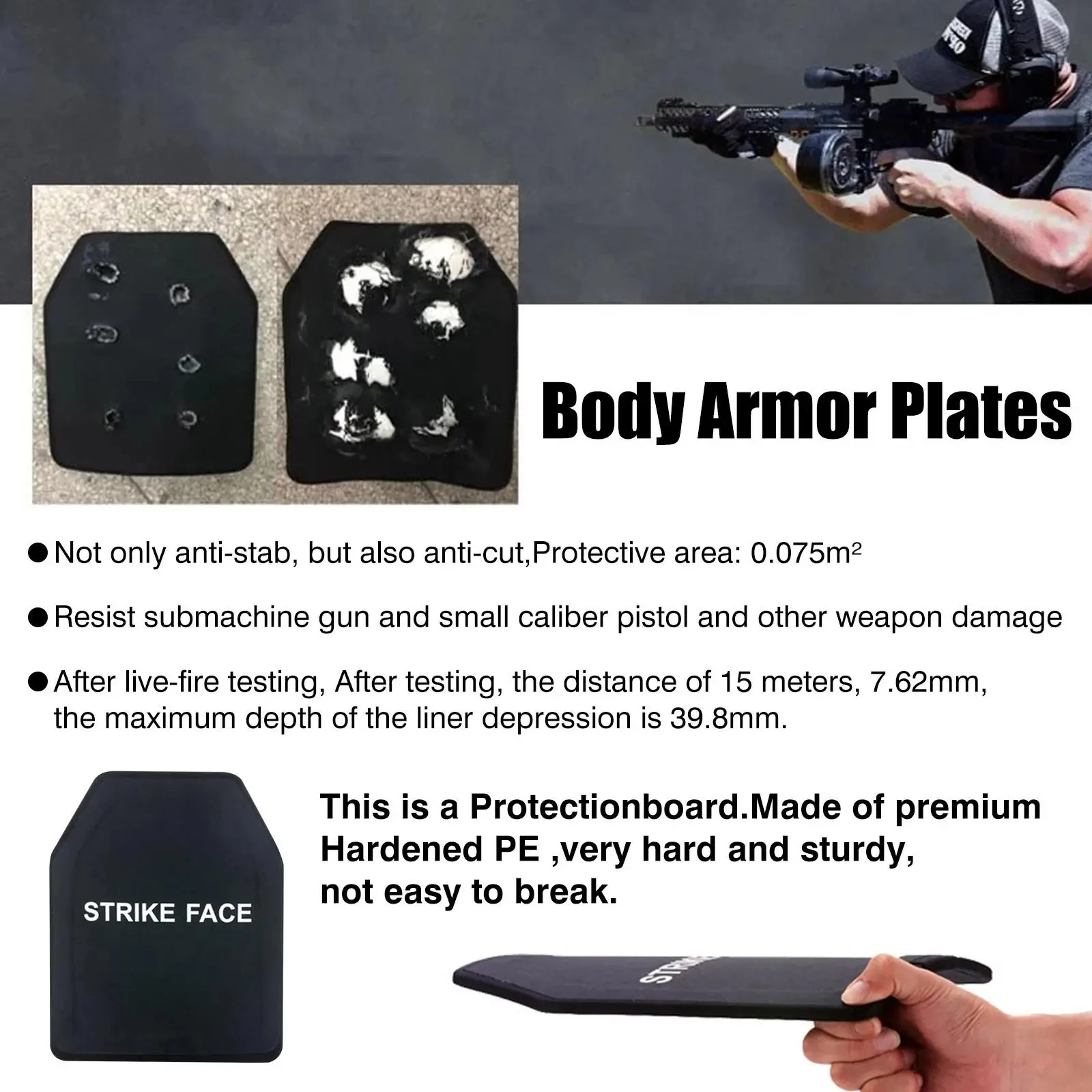 Placa lista para integrarse en panel protector