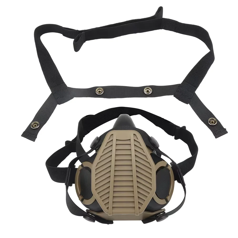 Respirador táctico de media máscara para paintball, tiro y airsoft - imagen 2