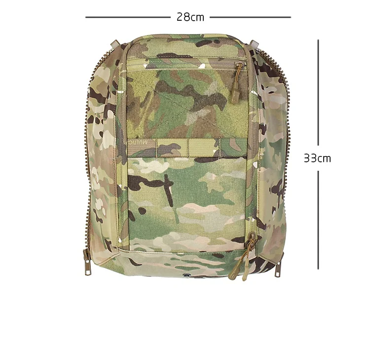 Panel trasero con cierre ZIP para airsoft