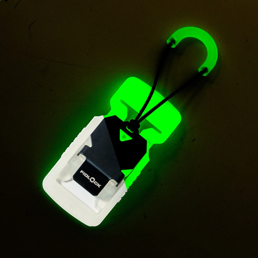 Hebilla táctica MOLLE V liberación rápida luminosa 38 mm para mochila - imagen 5