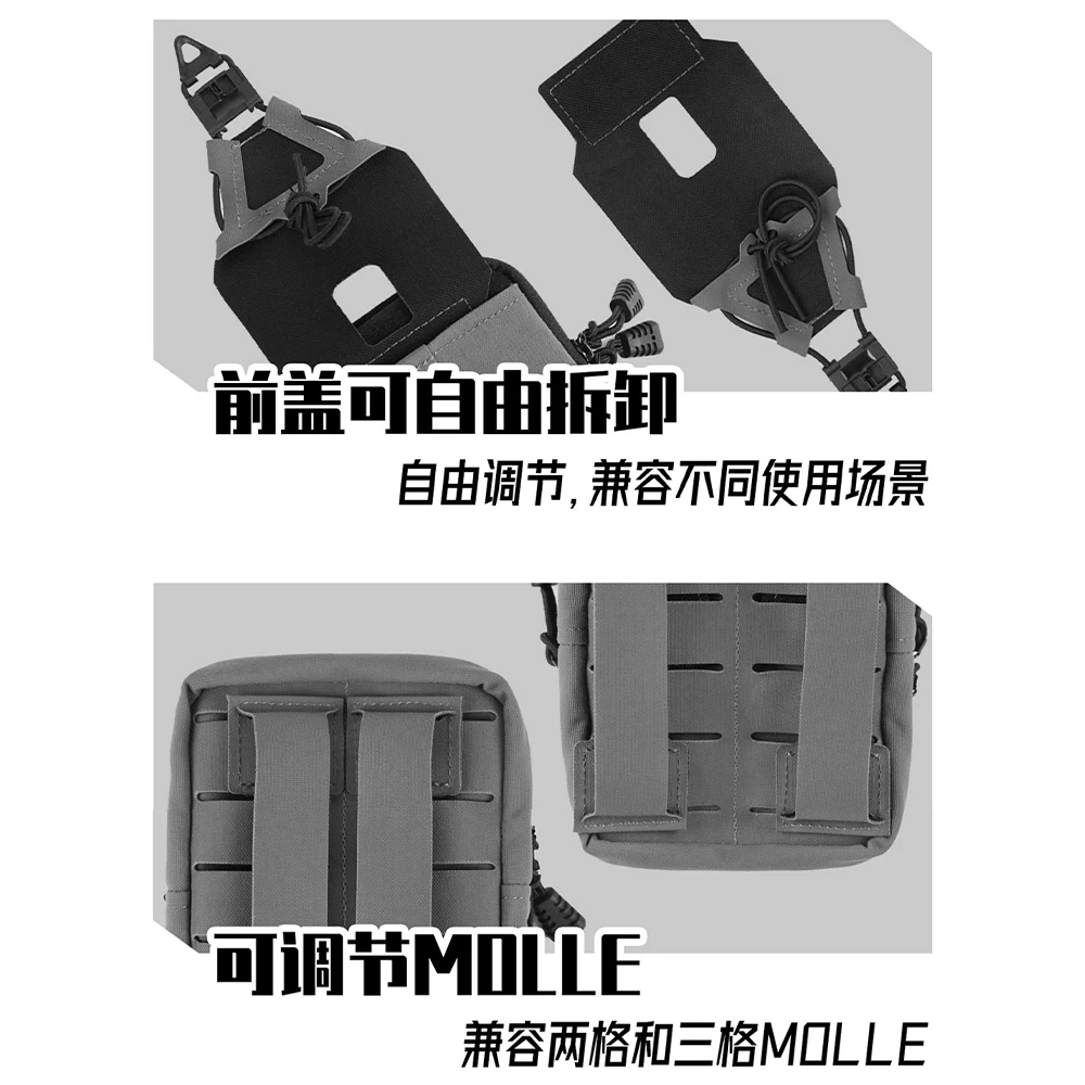 Bolsa táctica MOLLE para cintura EDC, airsoft y herramientas - imagen 4