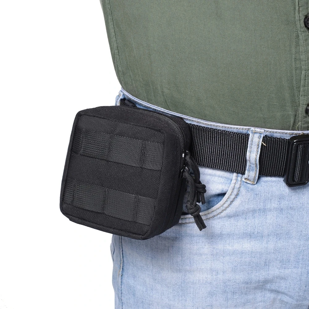 Bolsa táctica MOLLE EDC de cintura compacta para linterna y cuchillo - imagen 4