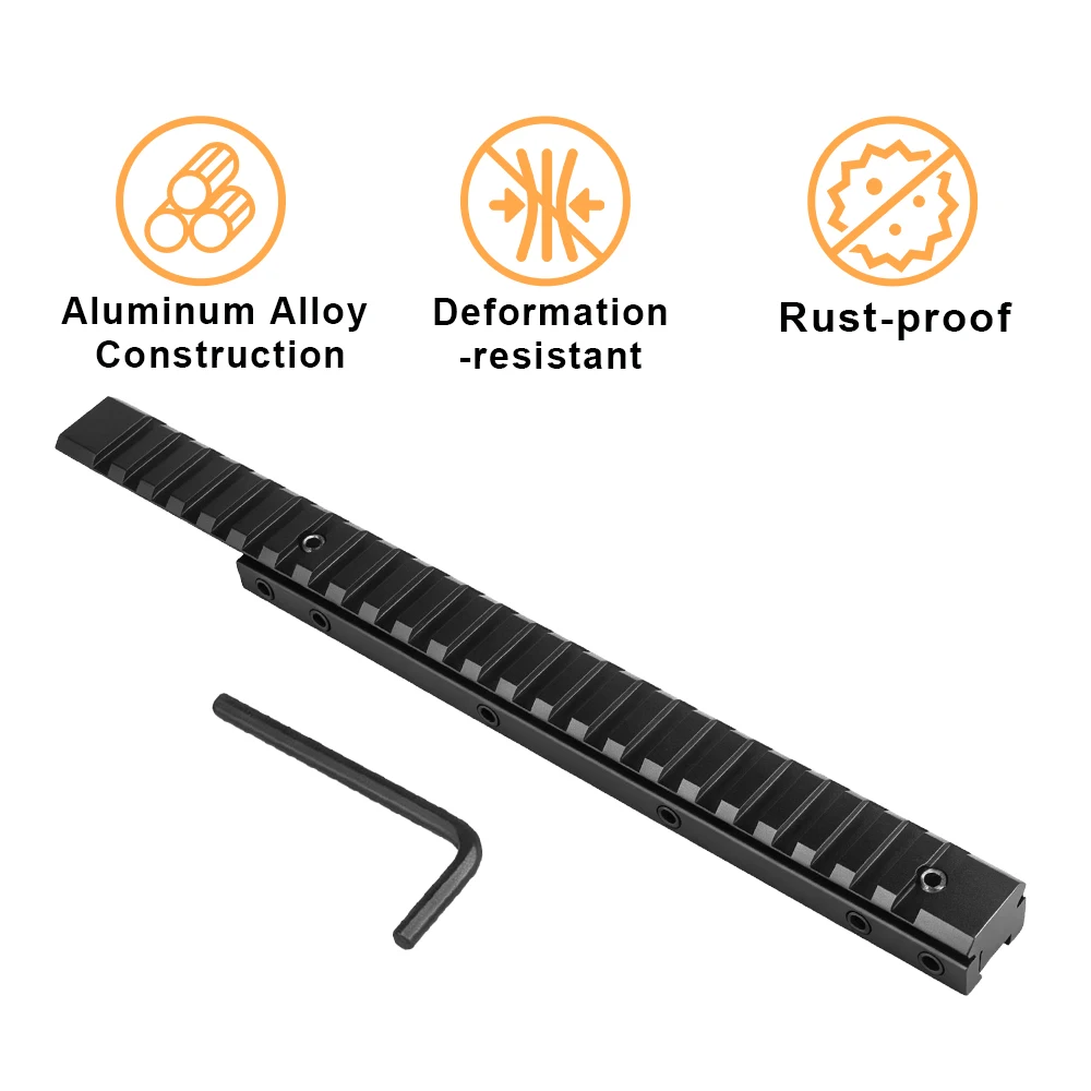 Adaptador Picatinny de perfil bajo para cola de milano de 11 mm - imagen 3