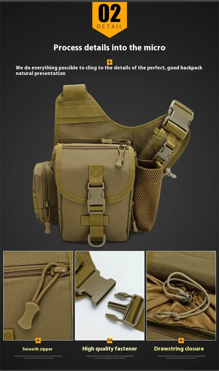 Bolso cruzado camuflaje unisex para hombro