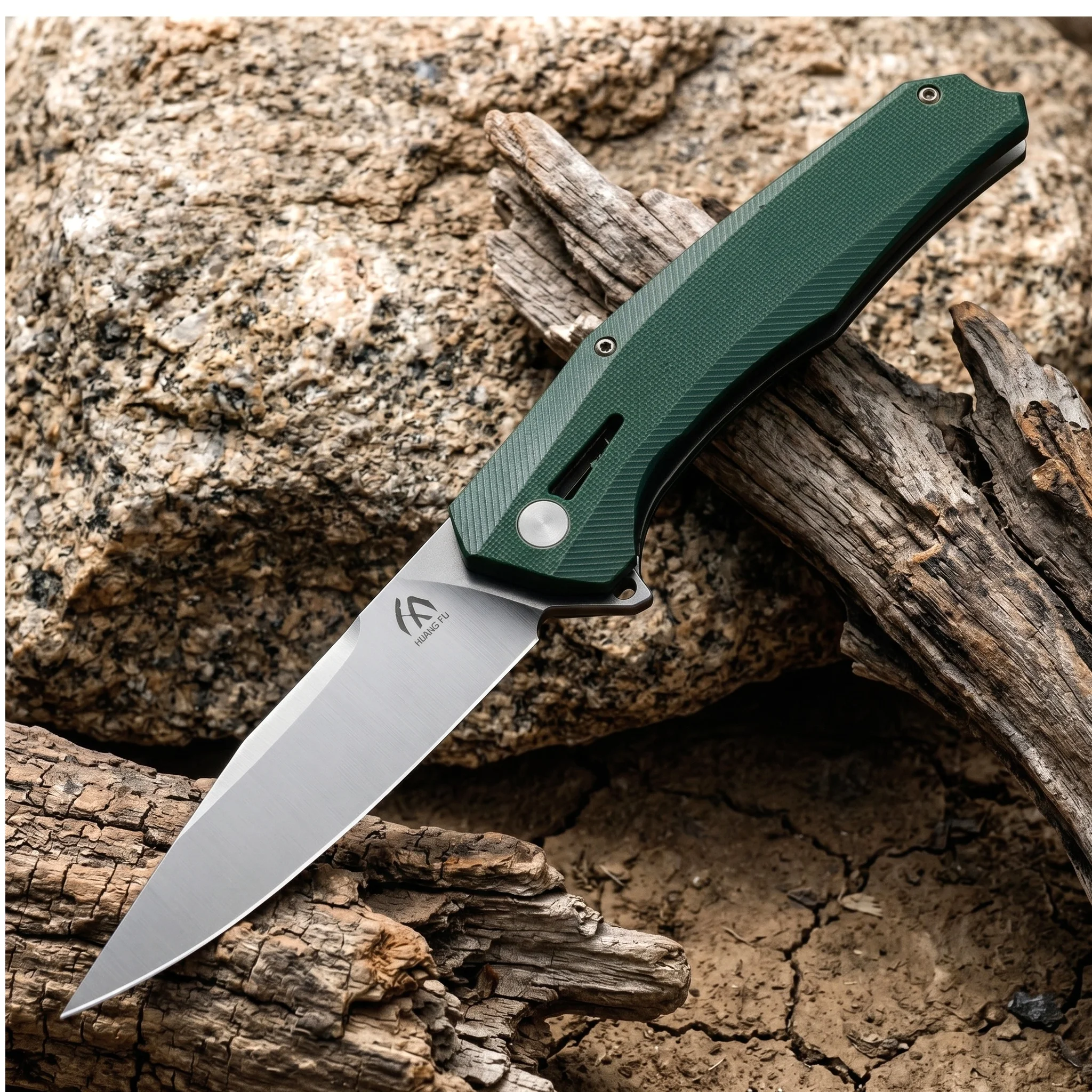 Cuchillo plegable táctico de acero para exterior y regalo hombre - imagen 2