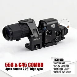 EOTech mira holográfica roja con lupa y montura Unity