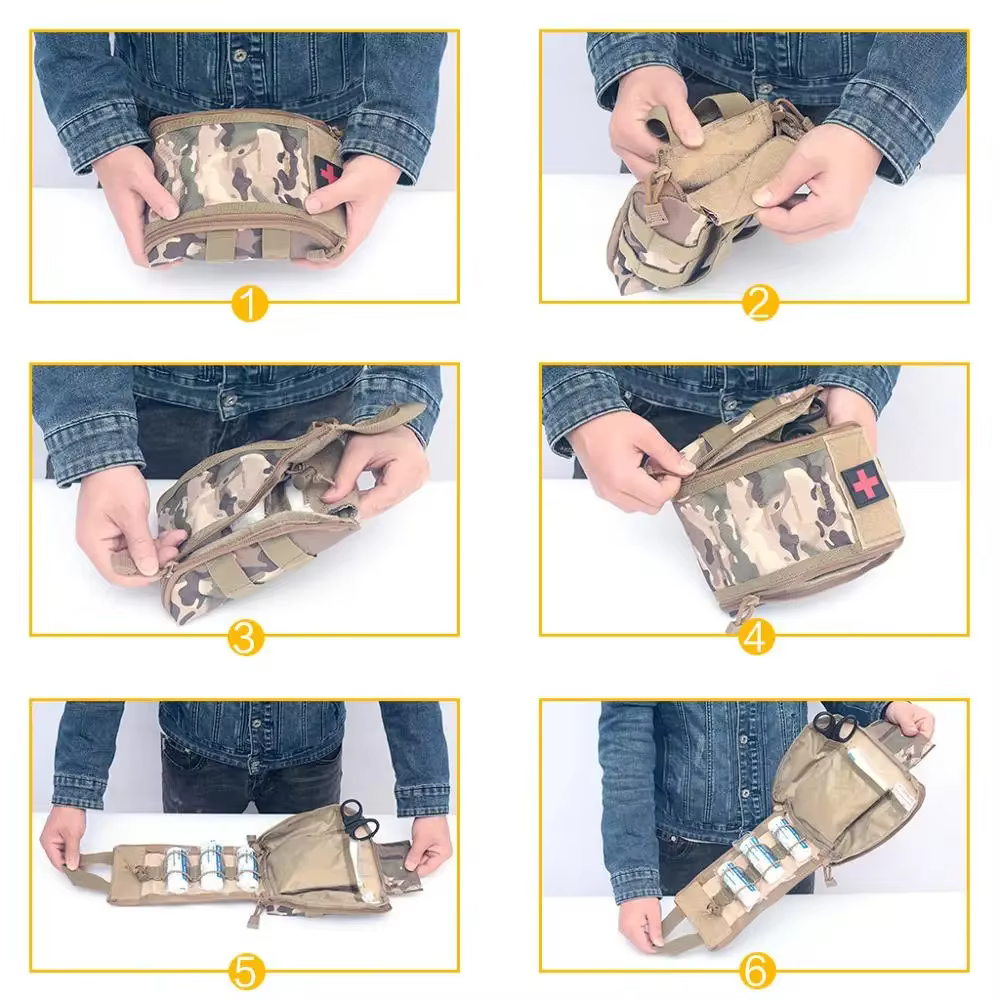 Riñonera táctica MOLLE EDC IFAK emergencias exterior - imagen 4