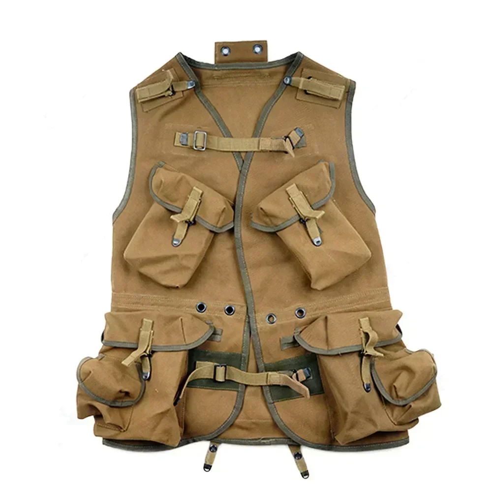 Chaleco D-Day WW2 réplica algodón puro uniforme soldado estadounidense - imagen 2