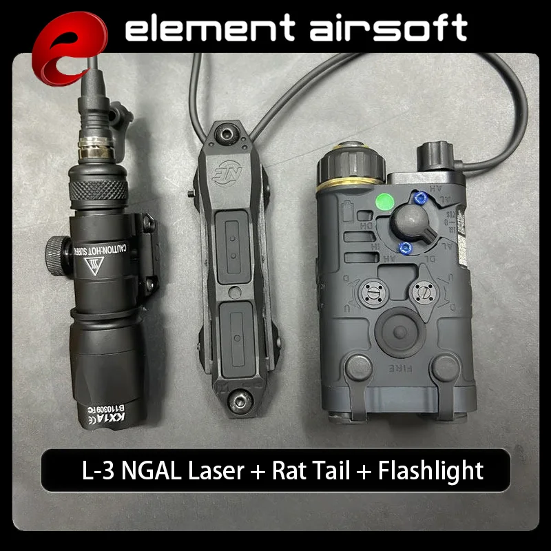 SureFire L3 NGAL PEQ linterna táctica láser rojo/verde estroboscópico