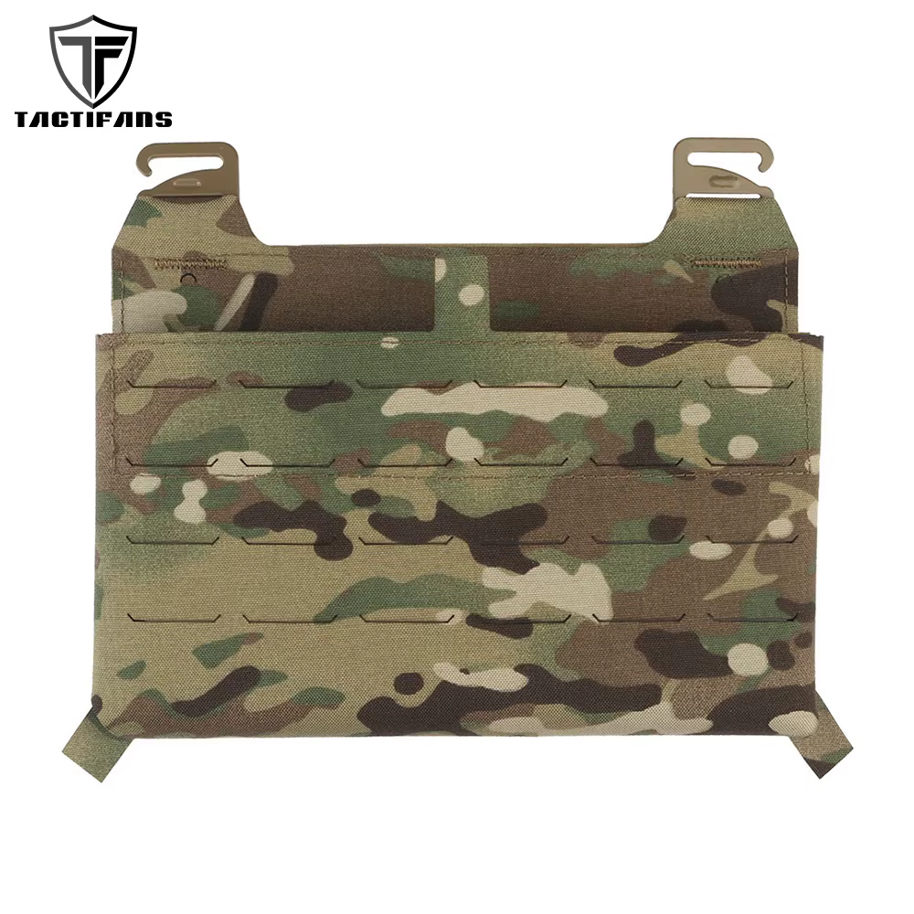 Riñonera táctica abdominal MOLLE con solapa canguro y porta cargadores