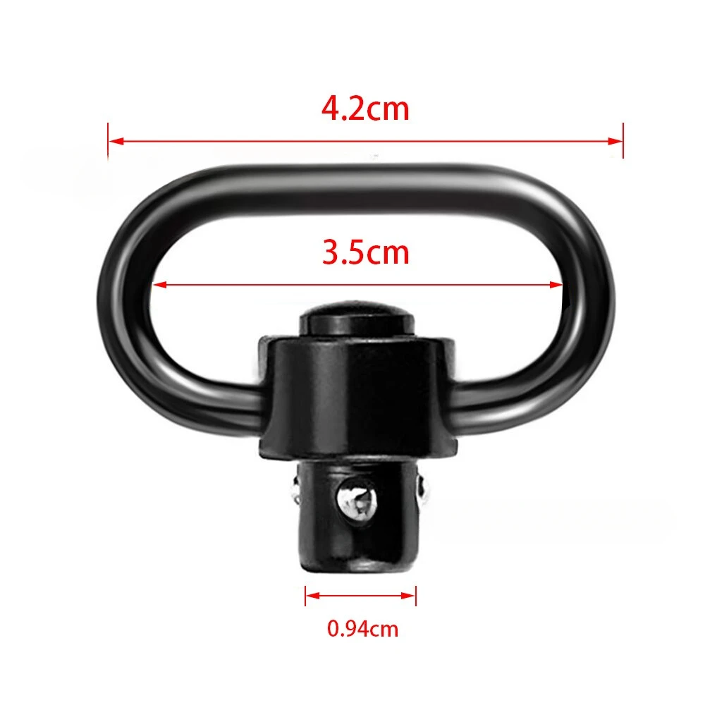 Anillo QD giratorio para sling táctico – Acero 1,25″ - imagen 2