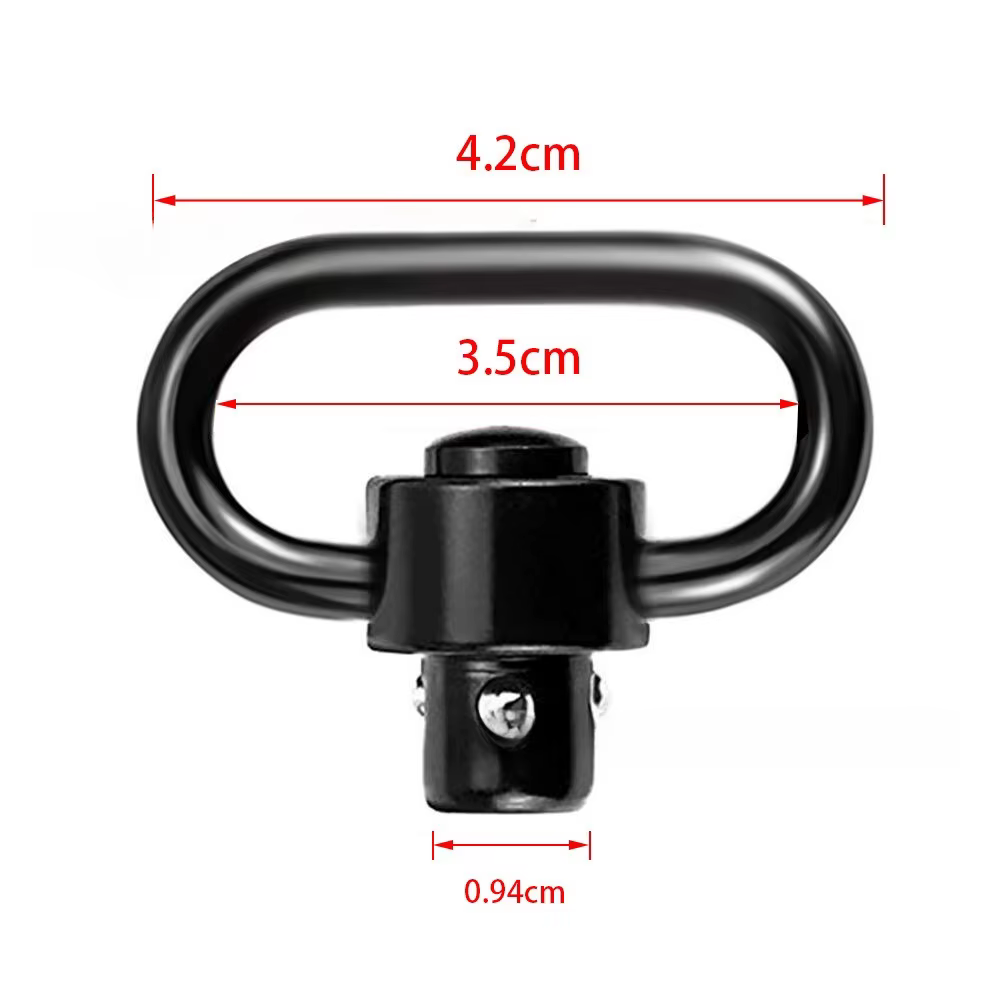 Anillo QD giratorio para sling táctico – Acero 1,25″ - imagen 2