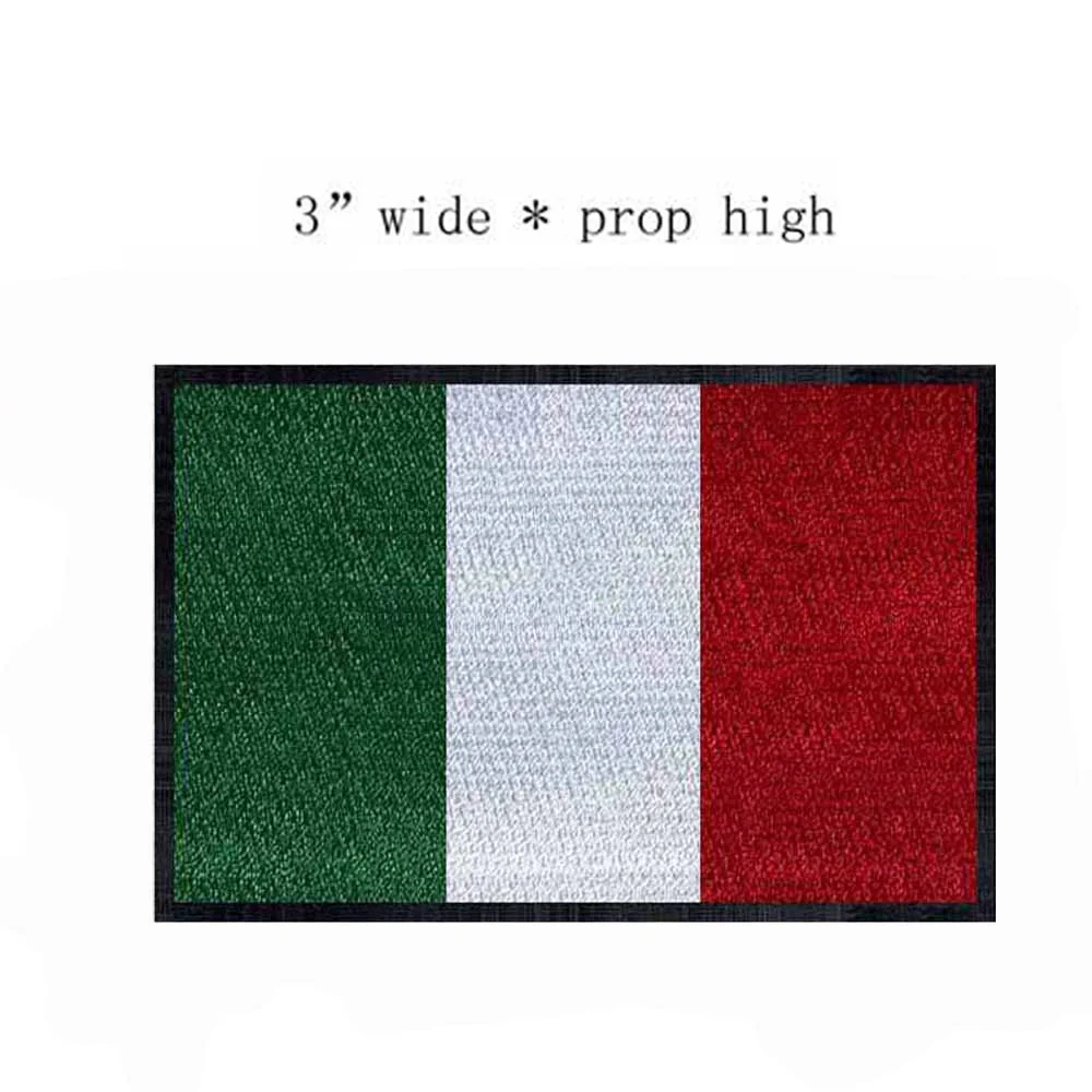 Detalle de parches de bandera