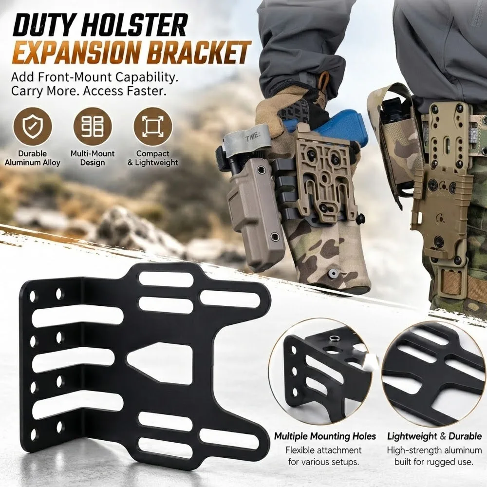 Adaptador MOLLE ajustable para soporte táctico de funda de pistola - imagen 2