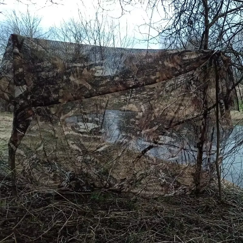 Red de camuflaje militar 3D transparente caza acampada toldo - imagen 2